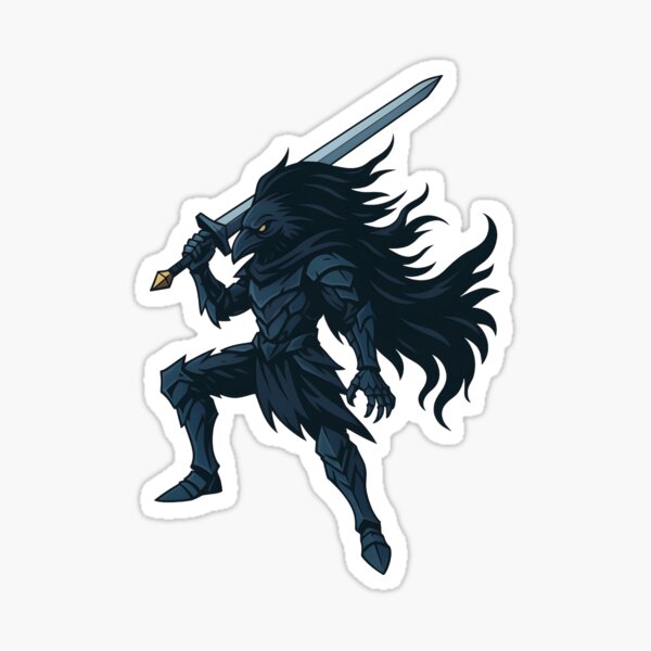 Item preview, Striga Castlevania Netflix Fanart – Autocollant vectoriel général vampire | Esthétique gothique anime designed and sold by WAUZ.