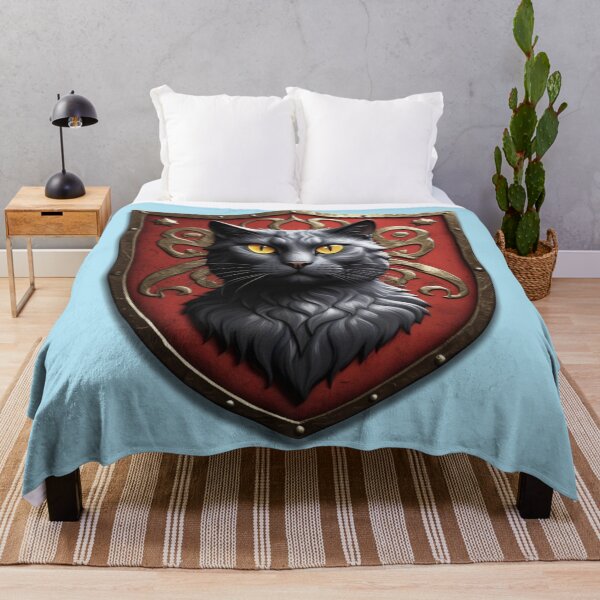 Item preview, BEAUTIFUL RUSSIAN BLUE CAT COAT OF ARMS (#B1E2F3) designed and sold by Marlon Oseguera.