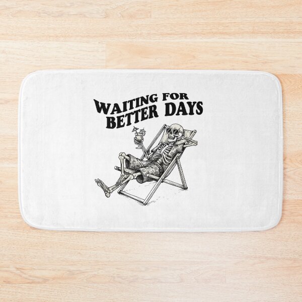 Item preview, Waiting For Better Days – Skeleton Beach Vibes Vintage T-Shirt designed and sold by Colorful-Garden.