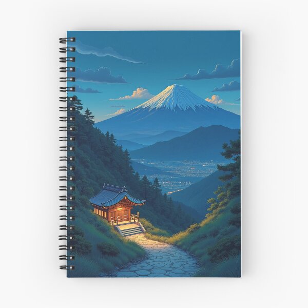 Item preview, Temple View of Mt. Fuji | Lofi Japanese Landscape designed and sold by DreamCraze.