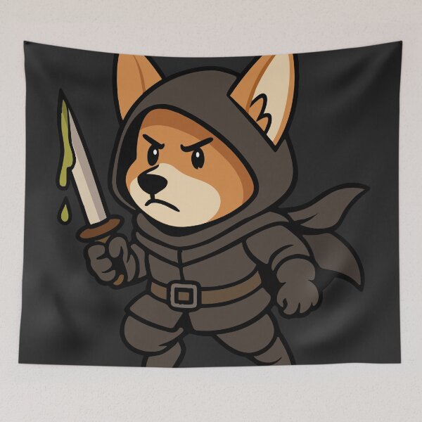 Artikelvorschau, Corgi Assassin – Dolch im Dunkeln entworfen und verkauft von BarkandStick.