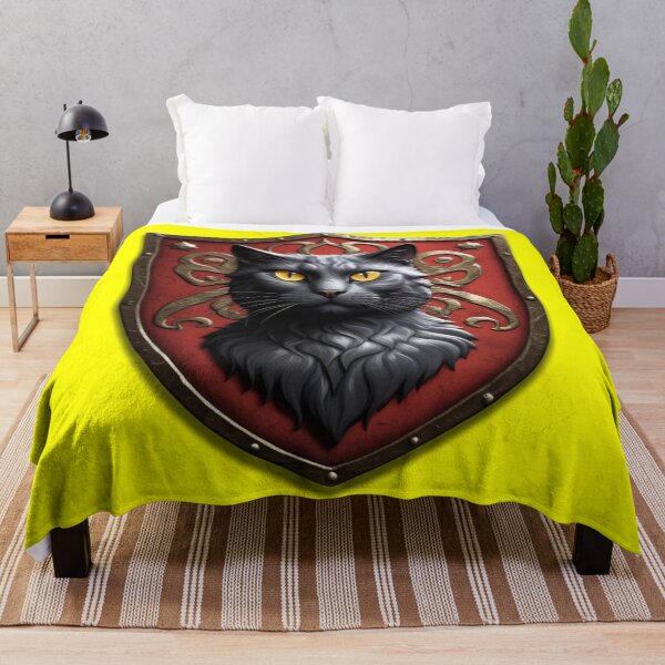 Item preview, BEAUTIFUL RUSSIAN BLUE CAT COAT OF ARMS (#FFFF00) designed and sold by Marlon Oseguera.