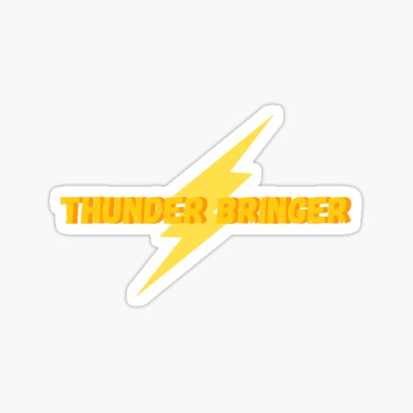 Item preview, Thunder Bringer Sticker designed and sold by arelyiba.