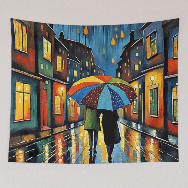 Item preview, Couple under umbrella 1 designed and sold by George Hutton Hunter.