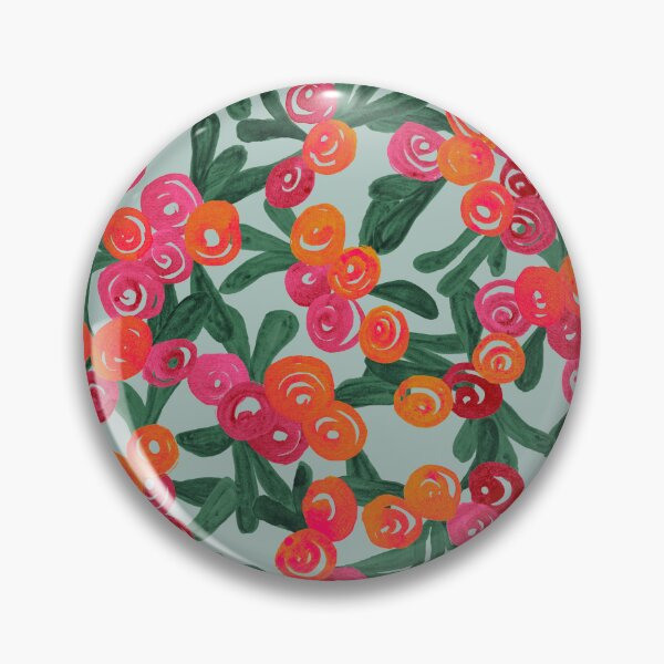 Item preview, Abstract Rose Garden Watercolor Flowers Pink Yellow Red designed and sold by GenAumonier.
