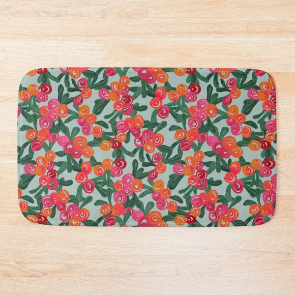 Item preview, Abstract Rose Garden Watercolor Flowers Pink Yellow Red designed and sold by GenAumonier.