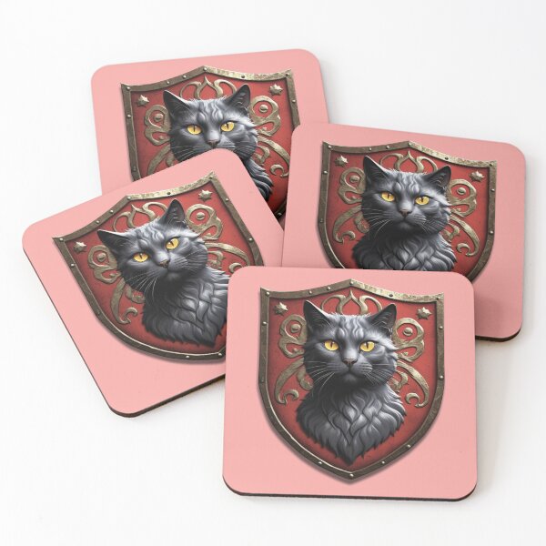 Item preview, BEAUTIFUL RUSSIAN BLUE CAT COAT OF ARMS (#F7A4A0) designed and sold by Marlon Oseguera.