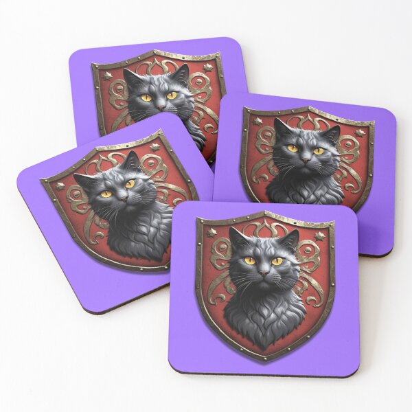 Item preview, BEAUTIFUL RUSSIAN BLUE CAT COAT OF ARMS (#9966FF) designed and sold by Marlon Oseguera.
