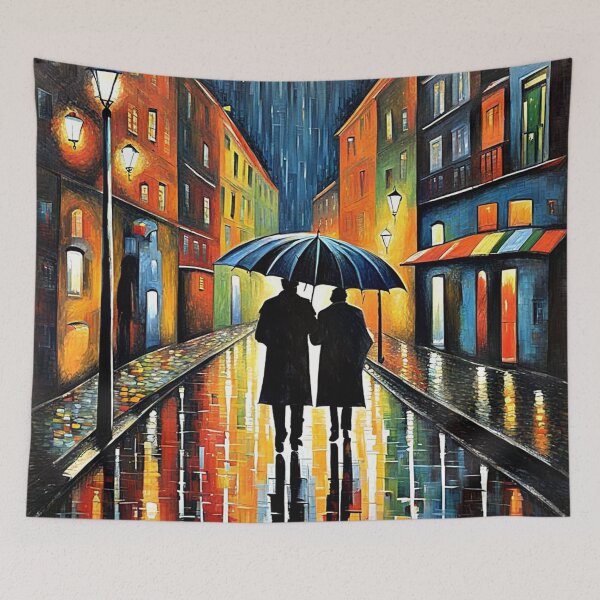 Item preview, Couple under umbrella 2 designed and sold by George Hutton Hunter.