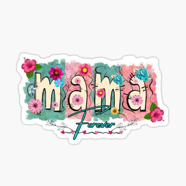 Aperçu de l'œuvre ✨ « Maman » – Motif floral pastel et doux ✨ créée et vendue par skullflowers72.