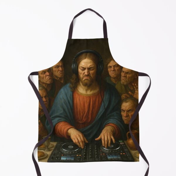 Item preview,  jesus mixing bass music on a CDJ designed and sold by mondy4.