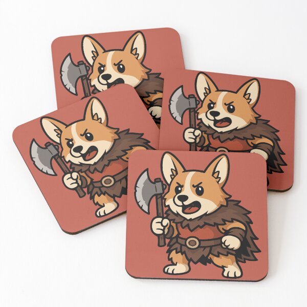 Item preview, Corgi the Barbarian designed and sold by BarkandStick.