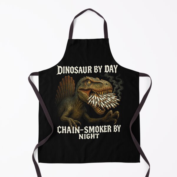 Item preview, Dinosaur by day chain-smoker by night designed and sold by Brainrot-merch.