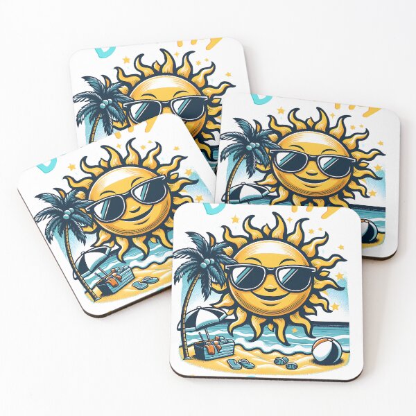 Item preview, Cool Happy Sun Summer Beach Vibes | Retro Sunshine Vacation Design designed and sold by ahmedouazza.