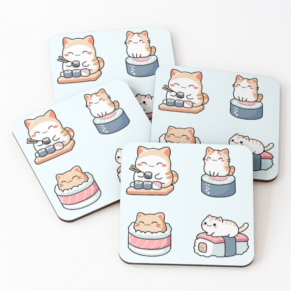 Item preview, Sushi Cats designed and sold by CaramelCryptid.
