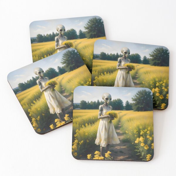 Item preview, Girl in a Yellow Field designed and sold by Inktypolis.