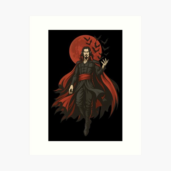 Item preview, Dracula Castlevania Netflix Fanart – Gothic Vampire Lord Vector Sticker | Dark Anime Aesthetic designed and sold by WAUZ.