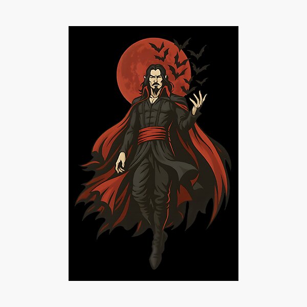 Item preview, Dracula Castlevania Netflix Fanart – Gothic Vampire Lord Vector Sticker | Dark Anime Aesthetic designed and sold by WAUZ.