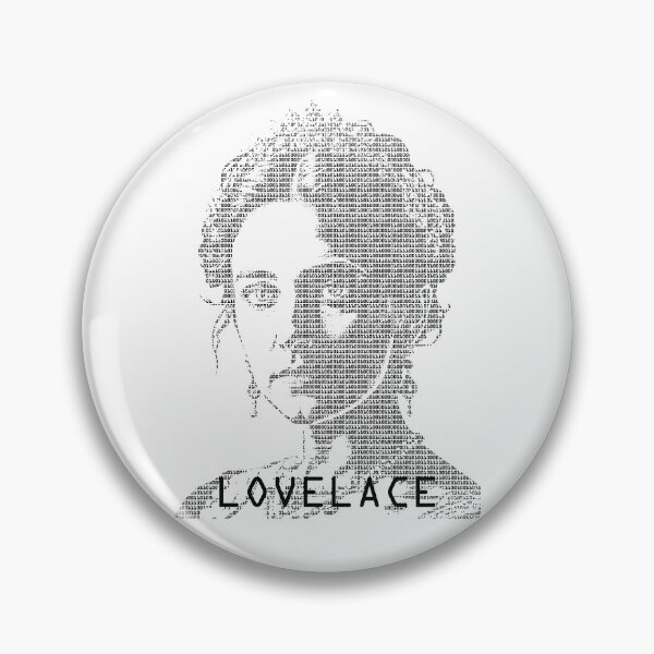 Artikelvorschau, Ada Lovelace Binärer Computercode Mathematiker Portrait entworfen und verkauft von GrandeDuc.