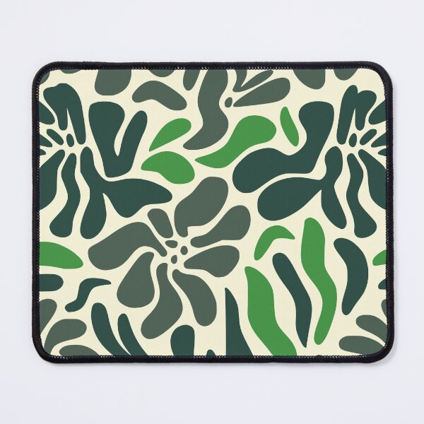 Item preview, Henri Matisse Flower Cut-Outs Greens Mid-Century Boho Pattern designed and sold by chrisrivait.