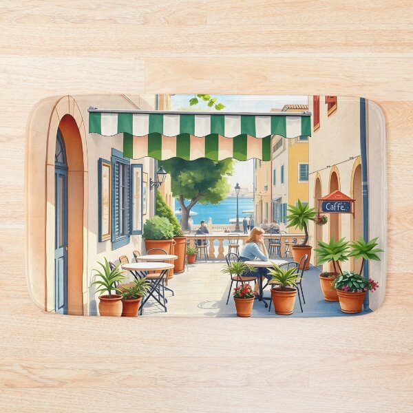 Item preview, Cagliari, Sardinia: Charming Old Town Café designed and sold by LSVart.