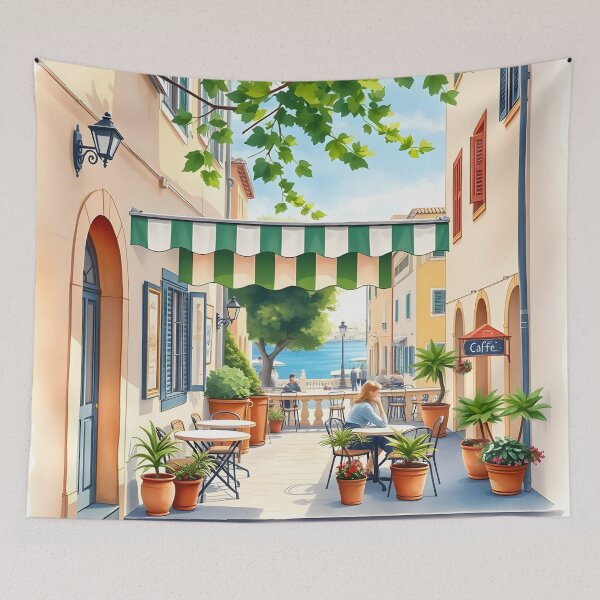 Item preview, Cagliari, Sardinia: Charming Old Town Café designed and sold by LSVart.