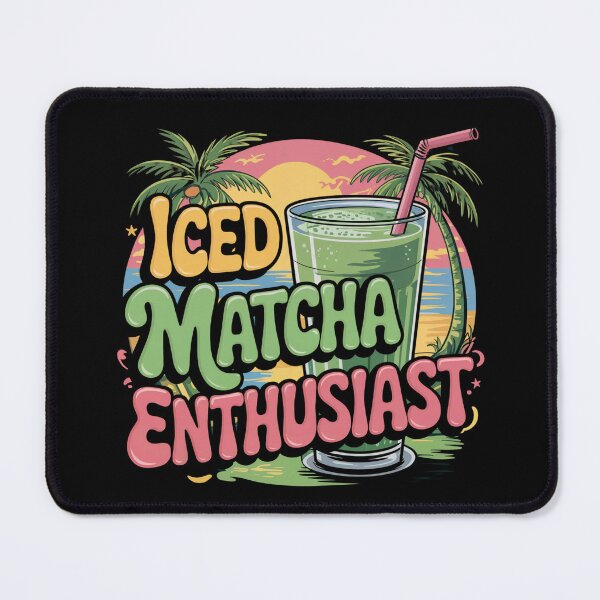 Item preview, Iced Matcha Enthusiast designed and sold by MadCatPrints.