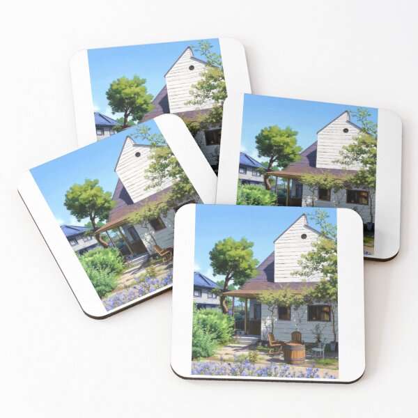 Item preview, It's a tranquil afternoon. About to have tea in front of my house surrounded by plants, trees in Japan with my family and friends  designed and sold by pinkish-petals.
