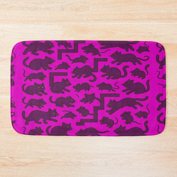 Item preview,  cat Chases a Mouse in a maze_pink designed and sold by Sadanova.