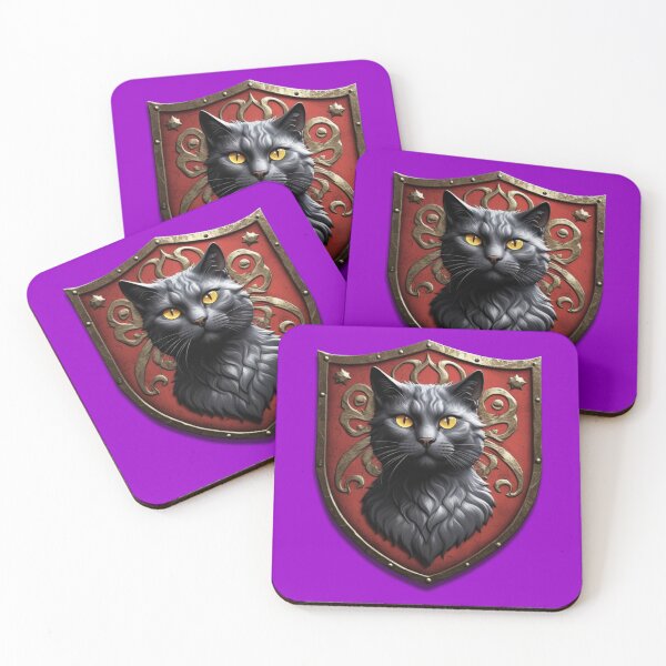 Item preview, BEAUTIFUL RUSSIAN BLUE CAT COAT OF ARMS (#9900CC) designed and sold by Marlon Oseguera.