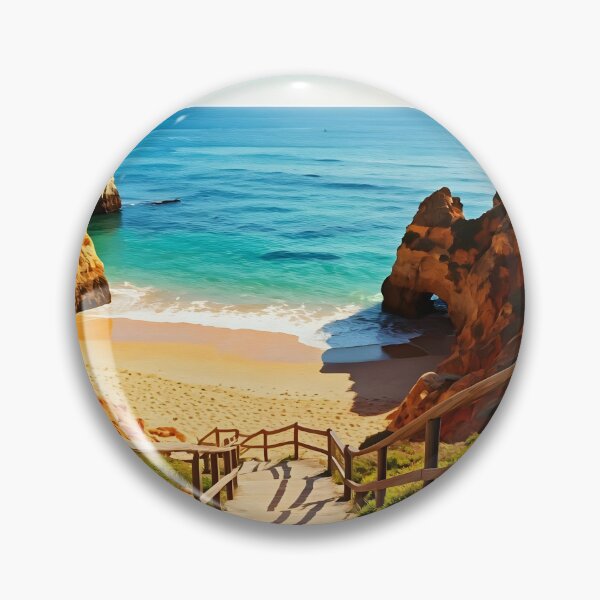 Item preview, Camilo Beach, Lagos: Turquoise Waters & Golden Cliffs designed and sold by LSVart.