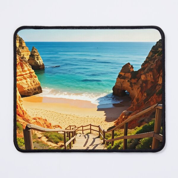 Item preview, Camilo Beach, Lagos: Turquoise Waters & Golden Cliffs designed and sold by LSVart.