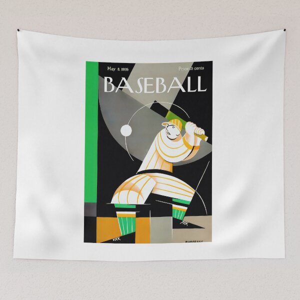Item preview, Abstract Baseball Batter Mid Century Sport designed and sold by MidCenturyStore.