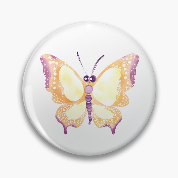 Item preview, a beautiful yellow and purple fantasy butterfly with big eyes designed and sold by FunnyBunny110.