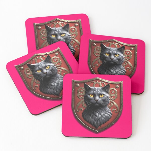 Item preview, BEAUTIFUL RUSSIAN BLUE CAT COAT OF ARMS (#FF0066) designed and sold by Marlon Oseguera.