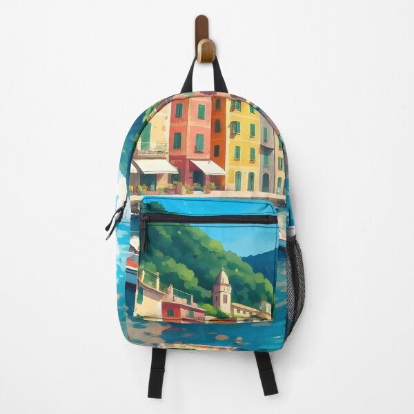 Item preview, Camogli Harbour: Colorful Reflections on Mediterranean Waters designed and sold by LSVart.