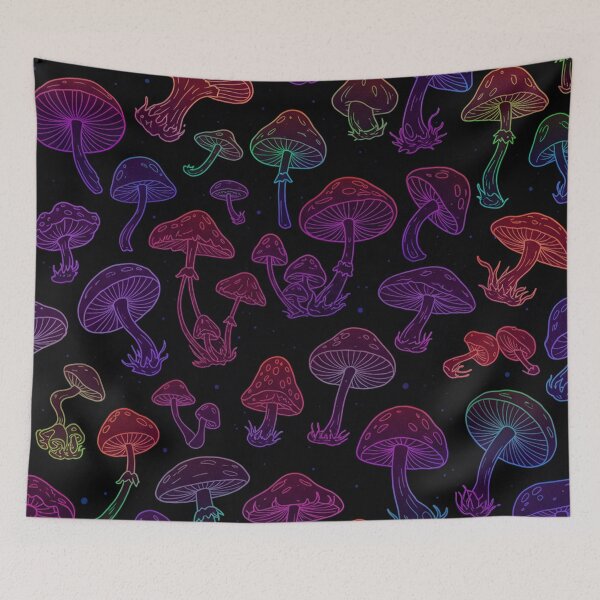 Item preview, Psychedelic Mushroom Pattern designed and sold by MySignatureItems.