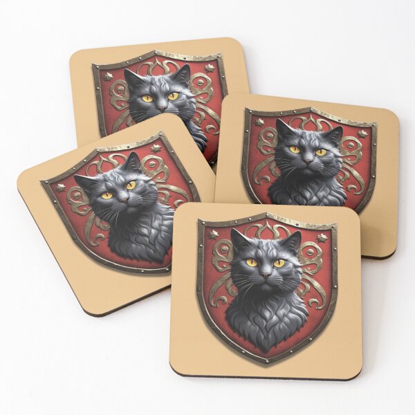 Item preview, BEAUTIFUL RUSSIAN BLUE CAT COAT OF ARMS (#E6B97F) designed and sold by Marlon Oseguera.