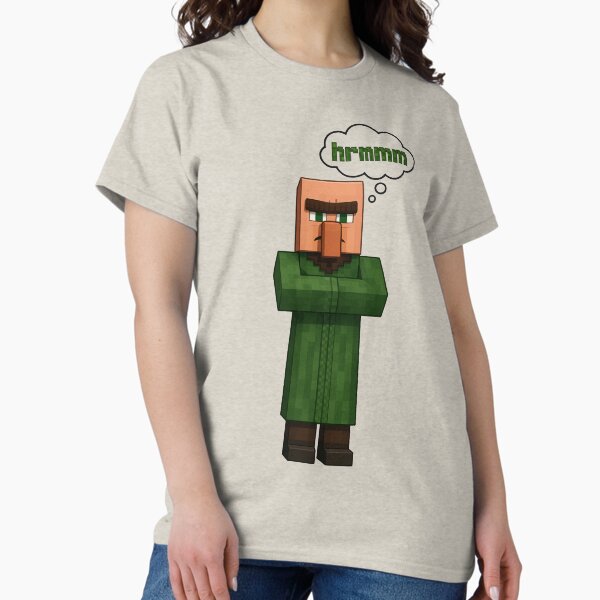Item preview, Minecraft Movie Villager – Funny “Hrmmm” Quote Art for Gamers and Fans Fan Art designed and sold by Motifai.
