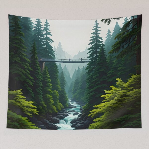 Item preview, Capilano Suspension Bridge: Wooden Canopy Walk in British Columbia designed and sold by LSVart.