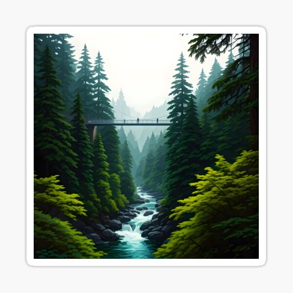 Item preview, Capilano Suspension Bridge: Wooden Canopy Walk in British Columbia designed and sold by LSV-Art.