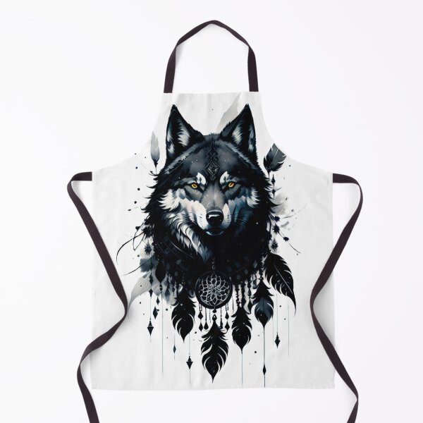 Item preview, wolf, dreamcatcher, amulet, protection, talisman, predator, beast designed and sold by DonnaBlankaArt.
