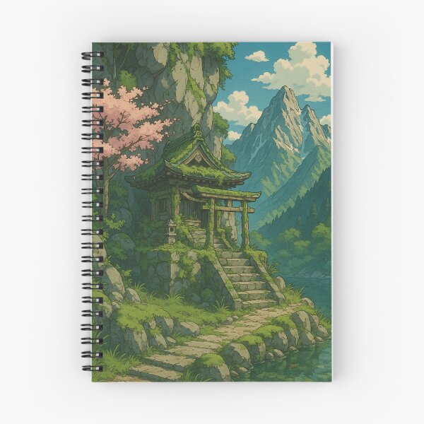 Item preview, Lofi Shrine Retreat – Anime-Inspired Mountain Escape designed and sold by DreamCraze.