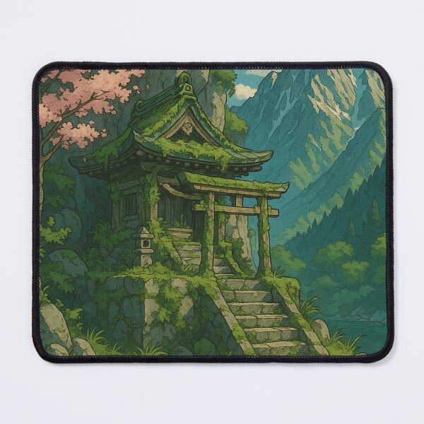 Item preview, Lofi Shrine Retreat – Anime-Inspired Mountain Escape designed and sold by DreamCraze.