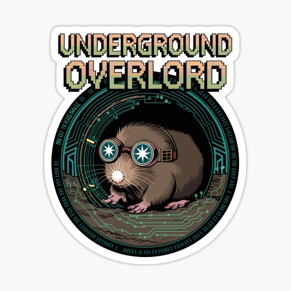 Item preview, Underground Overlord Mole Hacker Circuit Design designed and sold by WildlifeInc.