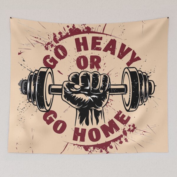 Item preview, Gym Lover - Go Heavy Or Go Home designed and sold by 123ks.