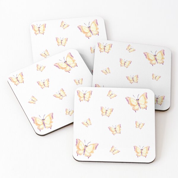 Item preview, cute butterfly pattern with purple and yellow colors designed and sold by FunnyBunny110.