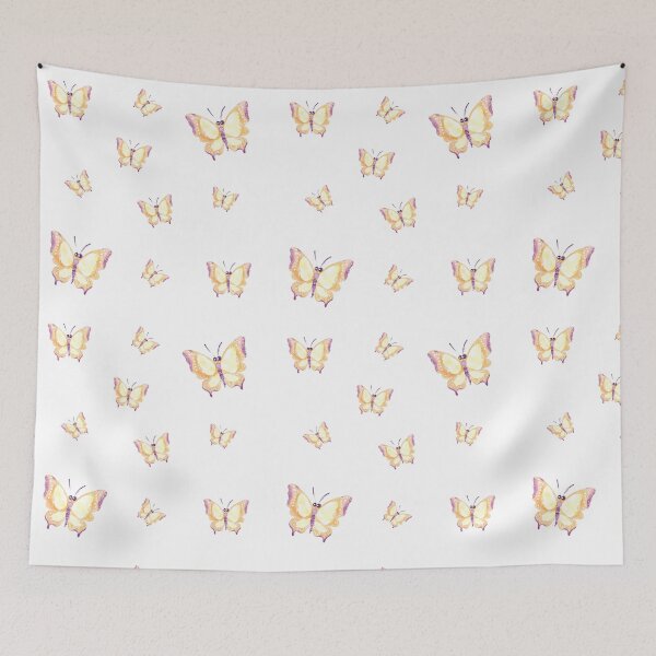 Item preview, cute butterfly pattern with purple and yellow colors designed and sold by FunnyBunny110.