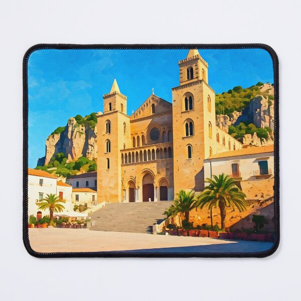 Item preview, Cefalù Cathedral: Norman Twin‑Towered Majesty designed and sold by LSVart.