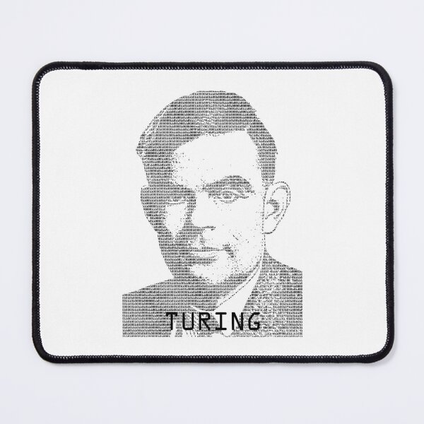 Item preview, Alan Turing Binary Computer Code Mathematician Portrait designed and sold by GrandeDuc.